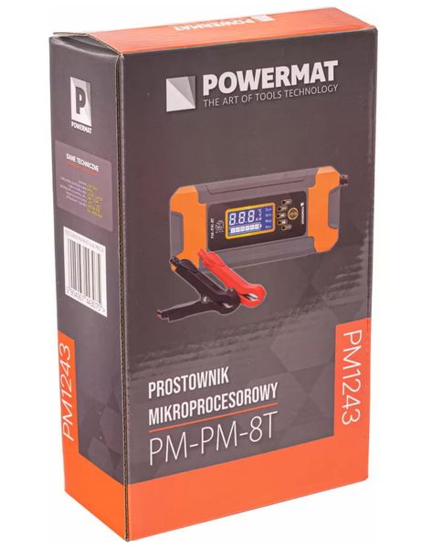 Prostownik Mikroprocesorowy Akumulatorowy V Powermat Pm Pm T