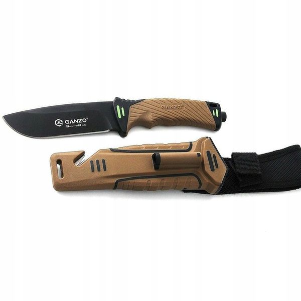 Nóż Ganzo G8012 Bushcraft survival EDC krzesiwo Arena pl