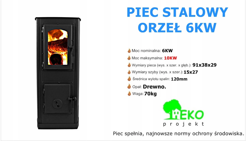 Piec Piecyk Kominek Eco Stalowy Koza Orze Kw Arena Pl