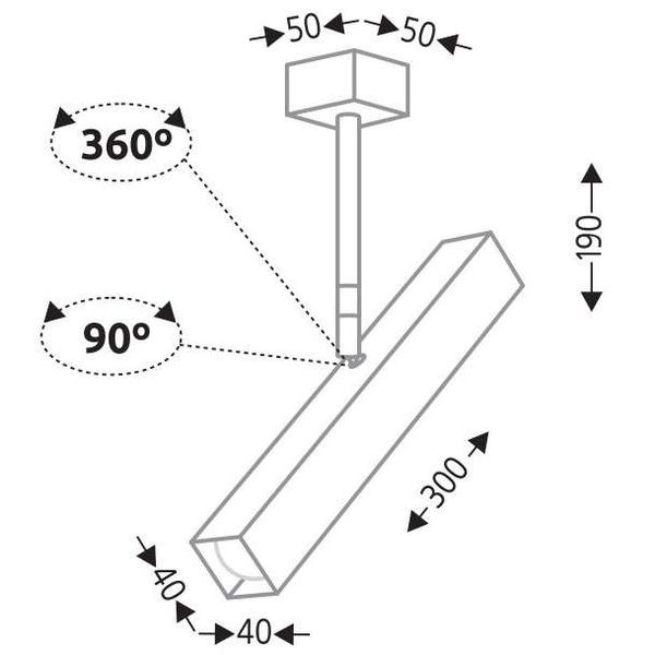 LAMPA Sufitowa MITSUMA 7883 Shilo Regulowana OPRAWA Industrialna