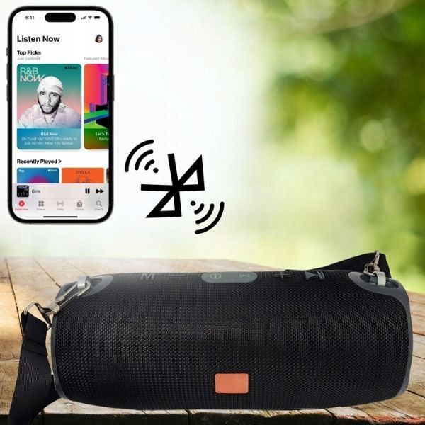 Mocny G O Nik Bluetooth Bezprzewodowy Mobilny Radio Bass Z Paskiem