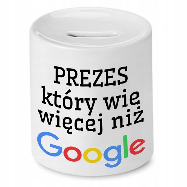 Dla Prezesa Viceprezesa Skarbonka Kt Ry Wie Wi Cej Z Nadrukiem Ze