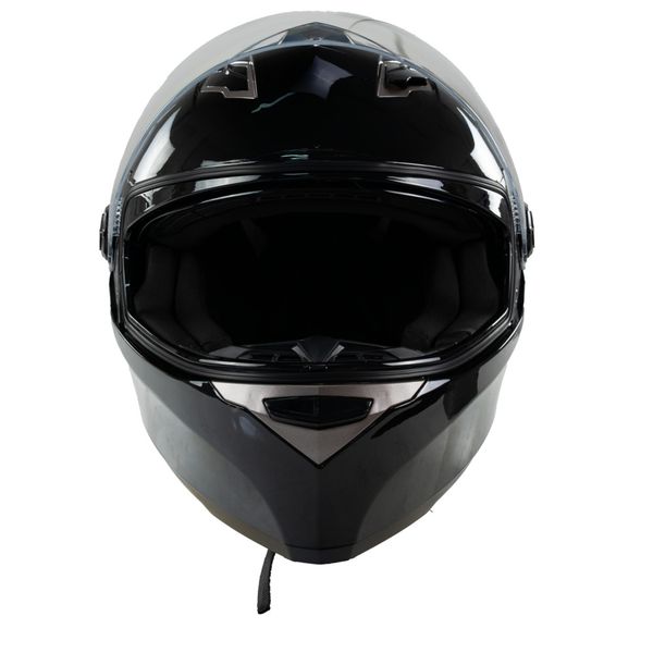 Kask na skuter motocyklowy szczękowy zamknięty BB09B z blendą M czarny