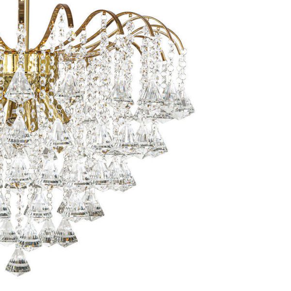 Glamour LAMPA sufitowa ELM5193 4 TR MDECO kryształowa OPRAWA crystal