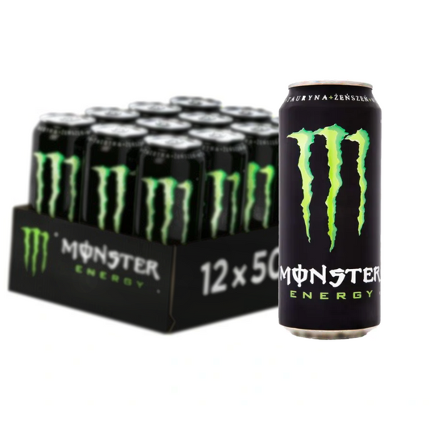 Monster Energy Gazowany napój energetyzujący 500 ml x 12 sztuk Arena pl