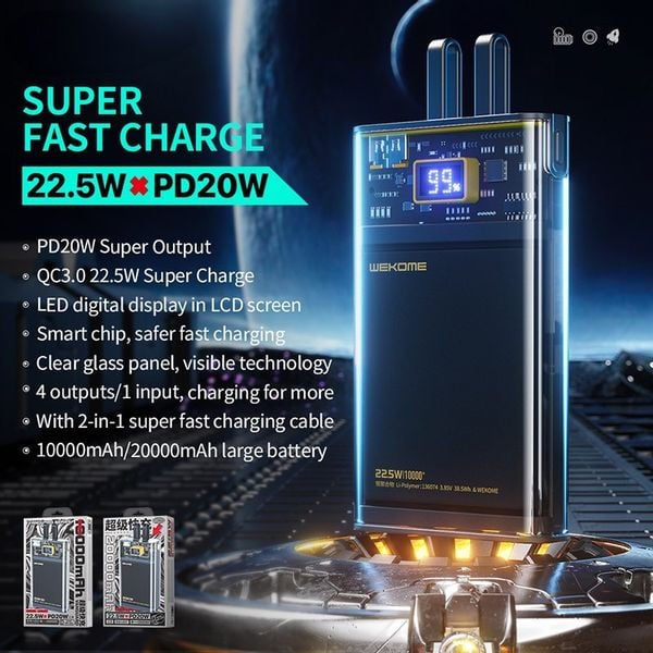 Wekome Wp Vanguard Series Power Bank Mah Super Charging Z