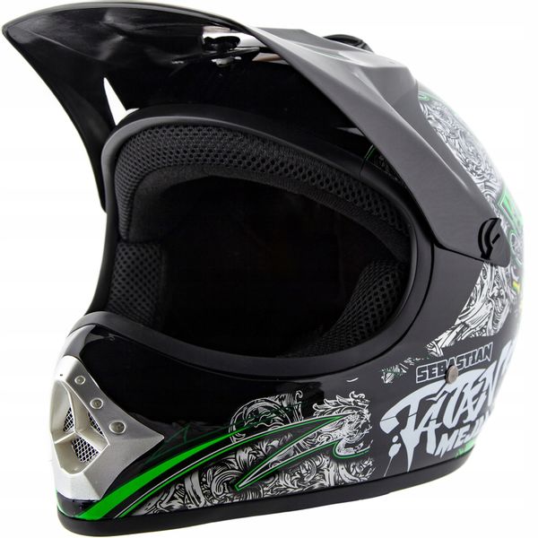 Kask Motocyklowy Crossowy Dzieci Cy Enduro Quad Atv Cross S Arena Pl