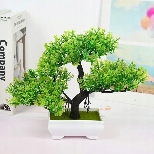 Sztuczna Ro Lina Bonsai W Doniczce Drzewko Mini Pi Kne Realistyczne