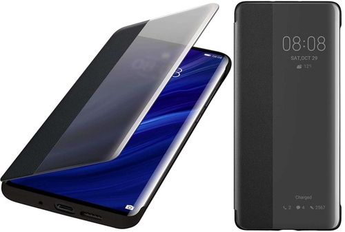 Oryginalne Etui Smart View Flip Cover Do HUAWEI P30 Pro Czarny Arena Pl