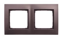 Simon54 Ramka na 2-moduły DR2/46 brązowy