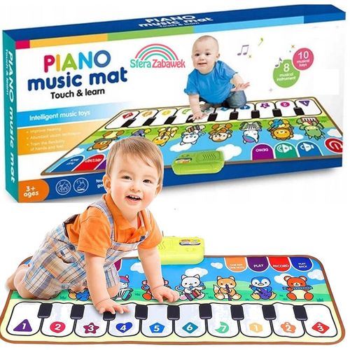 MATA MUZYCZNA DO TAŃCZENIA DLA DZIECI INTERAKTYWNA PIANINKO NAGRYWANIE GRA na Arena.pl