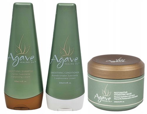 Kup Zestaw AGAVE szampon + odywka + maska po keratynie nano 3x250ml na  arena.pl i ciesz si nisk cen