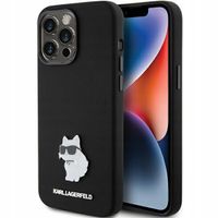 2 x ETUI SILIKONOWE KARL LAGERFELD CHOUPETTE METAL PIN DO IPHONE 15 PRO 6.1
