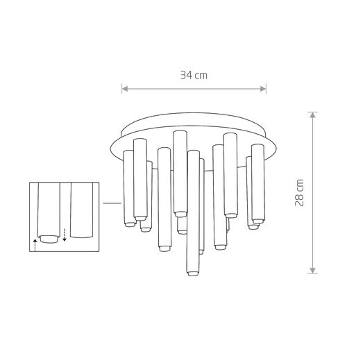 Lampa sufitowa STALACTITE na Arena.pl