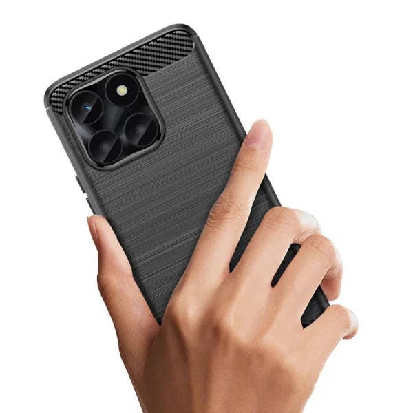 etui carbon case do honor x6a - czarne zdjęcie 5