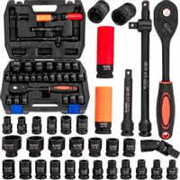 ZESTAW KLUCZY NASADOWYCH UDAROWYCH NASADKI UDAROWE KLUCZ DO KÓŁ 32 EL. 1/2"