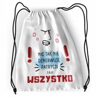 Plecak Dla Patrycji Sportowy Szkolny Worek Torba Z Nadrukiem Ze Zdjęciem