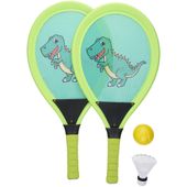 ZESTAW DO BADMINTONA TENISA JUMBO KID DINO EDDY TOYS
