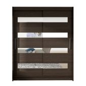 Szafa przesuwna Westa XIII z lustrem 150 - CHOCO