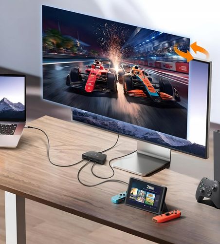 PRZEŁĄCZNIK HDMI 2.0b 3x1 SWITCH ROZDZIELACZ 3 WEJŚCIA 4K 60Hz HDR na Arena.pl