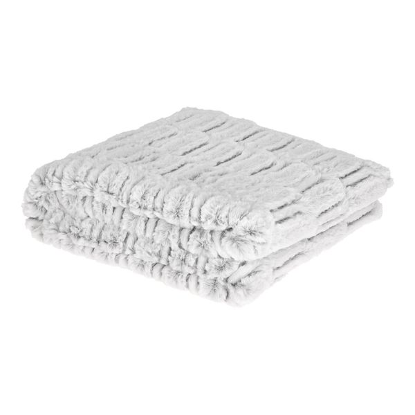 Koc Plush Grey gruby 180x130 cm zdjęcie 1