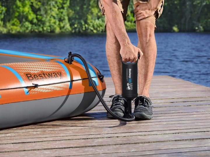 wytrzymały PONTON DMUCHANY KONDOR dla dzieci 246 cm + wiosła + pompka zdjęcie 15