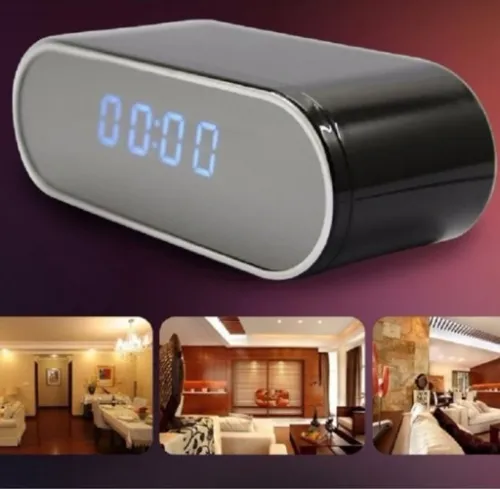 BUDZIK ZEGAR Z MINI KAMERA SZPIEGOWSKA UKRYTA WiFi na Arena.pl