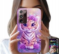 ETUI DO SAMSUNG NOTE 20 ULTRA - SŁODKI TYGRYSEK NA RÓŻOWYM TLE + FOLIA