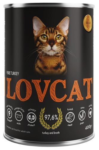 Lovcat Pure Turkey puszka 400g na Arena.pl