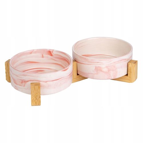 MISKA dla psa kota PODWÓJNA CERAMICZNA 2 x 400ml na Arena.pl