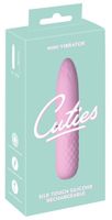 mini wibrator cuties silikonowy różowy usb 10,5 cm