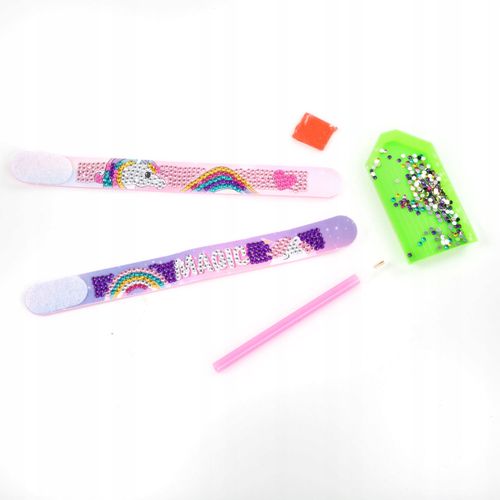 KIDEA ZESTAW KREATYWNY STWÓRZ WŁASNE DIAMENTOWE BRANSOLETKI JEDNOROŻEC na Arena.pl