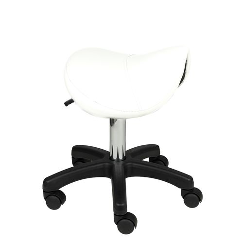TABORET KOSMETYCZNY SIODŁO AM-301 BIAŁY na Arena.pl