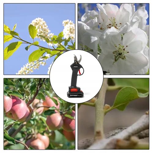 SEKATOR AKUMULATOROWY ELEKTRYCZNY OGRODOWY NOŻYCE DO GAŁĘZI 2x Li-Ion na Arena.pl