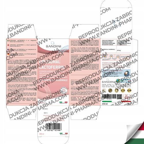 Bandini Liposomal LACTOFERRINA 200 Immuno Bioactive, Suplement diety 250 mL na Arena.pl