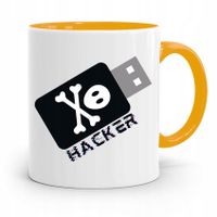 Kubek Żółty Informatyka Programisty Hacker Prezent Z Nadrukiem Ze Zdjęciem