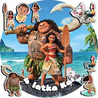 OPŁATEK NA TORT 30CM - VAIANA MOANA + IMIĘ + GRATIS! 24CM 26CM