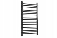 GRZEJNIK ŁAZIENKOWY -DRABINKA 720/550 CZARNY POŁ.
