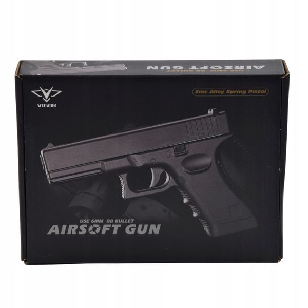 PISTOLET METALOWY GLOCK REPLIKA 1000 KULEK GRATIS zdjęcie 7