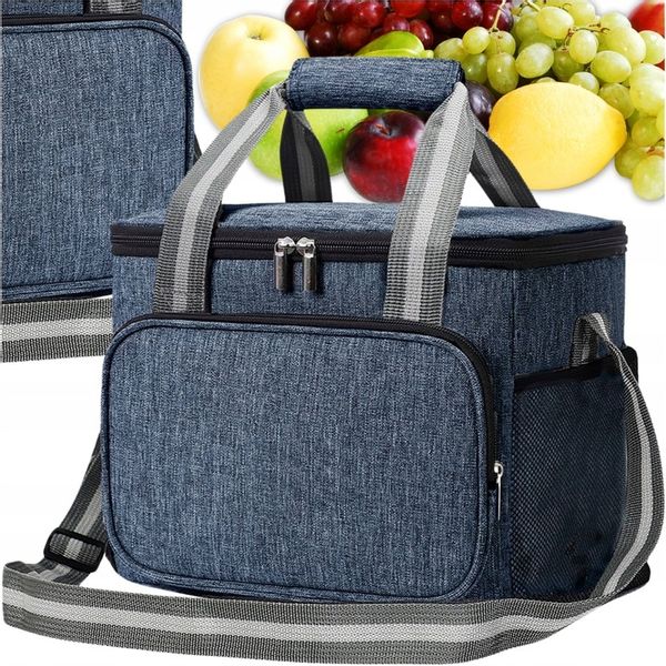 Termiczna Torba na napoje jedzenie Śniadanie duża LUNCH BOX podróżna zdjęcie 4