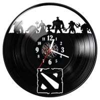 Zegar ścienny z płyty winylowej Dota 1392.14