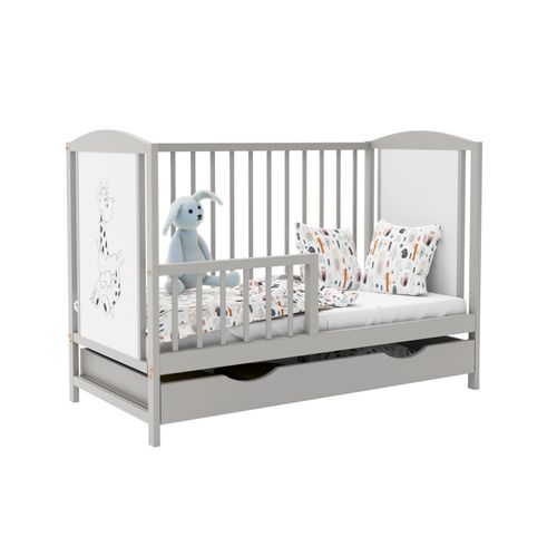 Łóżeczko szuflada BAJKA SZARA TAPCZANIK na Arena.pl