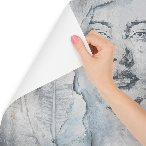 Fototapeta Do Salonu Twarz KOBIETA Beton Abstrakcja Mur 300cm x 210cm na Arena.pl