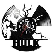Zegar ścienny z płyty winylowej Hulk 99.14