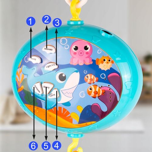 KARUZELA KARUZELKA DO ŁÓŻECZKA Z PROJEKTOREM TIMER POZYTYWKA DLA DZIECKA na Arena.pl