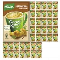 Pakiet 40szt Knorr Gorący Kubek Zupa Borowikowa z grzankami
