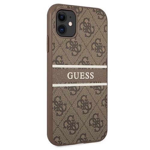 Guess GUHCN614GDBR iPhone 11 / Xr 6,1" brązowy/brown hardcase 4G Stripe na Arena.pl
