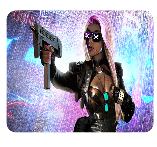 Podkładka pod myszkę Cyberpunk zdjęcie 1