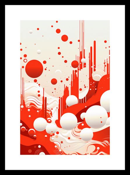Plakat 20x30cm Krwiście Czerwone Wibracje zdjęcie 3