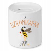 Skarbonka Dziennikarza Ta Dziennikarka Jest Osom Z Nadrukiem Ze Zdjęciem